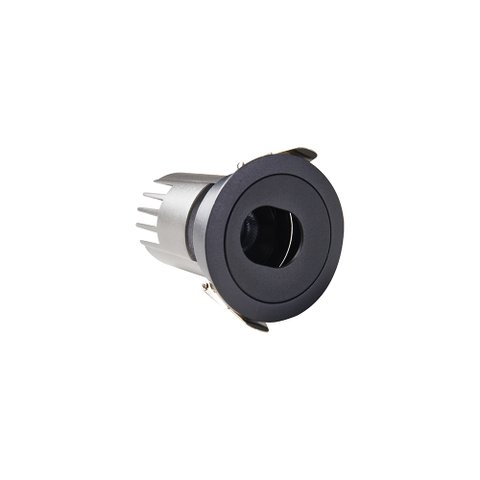 Spot de Embutir Nordecor Mayn Redondo Led Alto Irc 97 7w Bivolt Preto 2700k Luz Amarela 6509