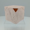 Ver imagem 5 de Vaso Decorativo Enfeite Casa Cubo Home&Co Resina 16x20x20cm Rosa