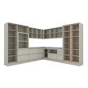 Ver imagem 4 de Cozinha Completa Fineze 13 Portas 10 Gavetas com Vidro 100% MDF Areia Hp - Henn