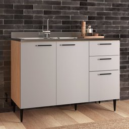 Cozinha Modulada 6 Peças 14 Portas 2 Gavetas Amalia - 9