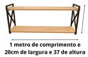 Ver imagem 4 de Prateleira Estilo Industrial Mod X 20x 1 Metro Tubo Aço