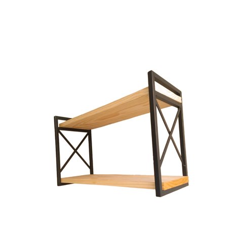Prateleira Estilo Industrial Mod X 20x 1 Metro Tubo Aço