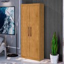 Ver imagem 5 de Armário Multiuso 2 Portas Moderno em MDP Dakar Nature Yescasa Marrom