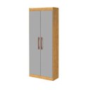 Ver imagem 2 de Armário Multiuso 2 Portas Moderno em MDP Dakar Nature e Cinza Yescasa