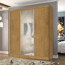 Ver imagem 2 de Guarda Roupa Casal 3 Portas de Correr com Espelho Omega