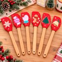 Ver imagem 3 de Jogo Espátula Natalina Silicone Noel Neve Rena 30cm Kit 6PÇS