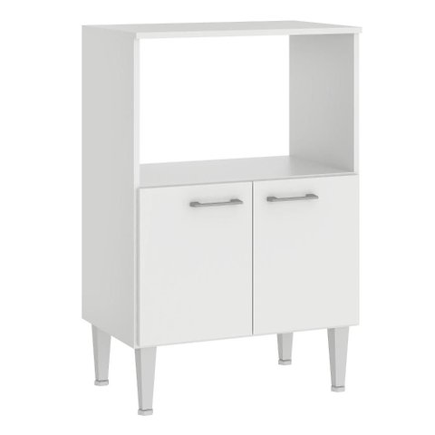 Armário Balcão Fellicci BA04 2 Portas para Forno de Chão MDP Branco