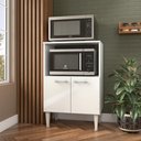 Ver imagem 4 de Armário Balcão Fellicci BA04 2 Portas para Forno de Chão MDP Branco