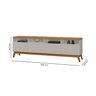 Rack para Tv até 89 Polegadas 180cm 3 Portas Supremo - 3