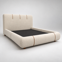 Ver mais imagens de Conjunto Cama Casal Cabeceira Star Divani Bouclé Premiun Detalhes em Courino Luxouso Moderna Elegant