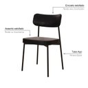 Ver imagem 5 de Kit com 2 Cadeiras para Sala de Jantar Mona Yescasa