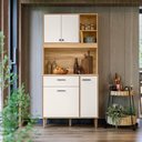 Ver imagem 1 de Cozinha Compacta Erva Doce 90cm Freijó Off White Nicioli