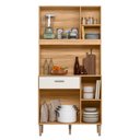 Ver imagem 3 de Cozinha Compacta Erva Doce 90cm Freijó Off White Nicioli