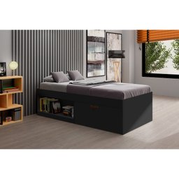 Cama Solteiro com Sapateira e Nicho Laura Yescasa - 6