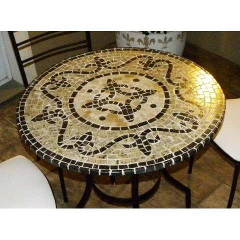 Mesa de Mosaico Lis 2 - Somente o Tampo 130cm