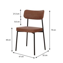 Kit com 6 Cadeiras para Sala de Jantar Mona Yescasa - 4