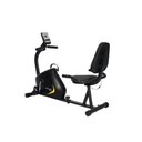 Ver imagem 6 de Bicicleta Ergométrica Magnética Horizontal com 8 Níveis de Resistência Max H Preta e Amarela -