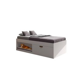 Cama Solteiro com Sapateira e Nicho Laura Yescasa - 2