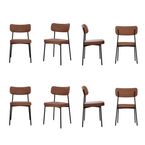 Kit com 8 Cadeiras para Sala de Jantar Mona Yescasa
