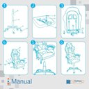 Ver imagem 6 de Cadeira Giratória Gamer Reclinável Kl1 Preto e Azul