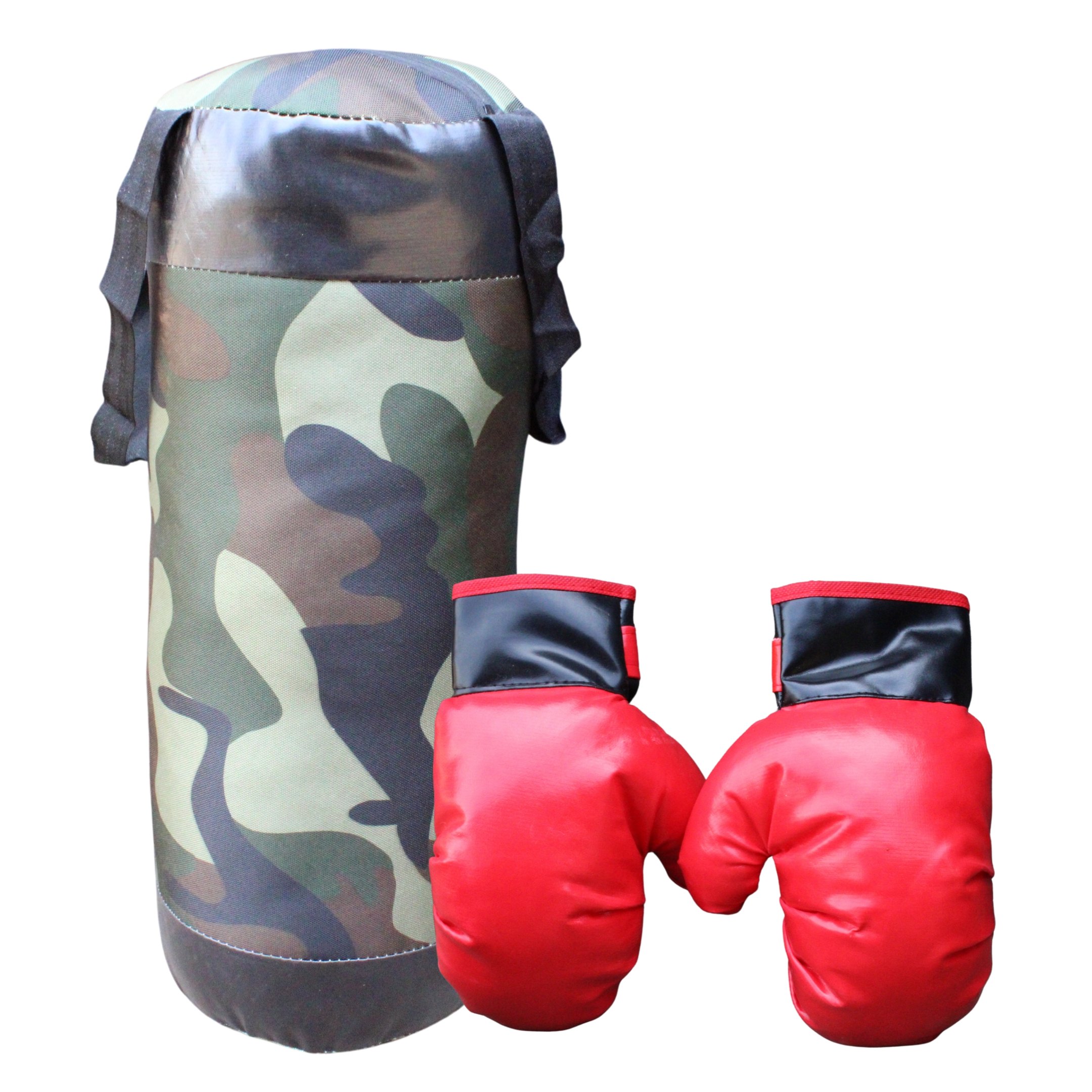 Kit Saco de Pancada Infantil Mais Par de Luvas Boxe 50cm | MadeiraMadeira
