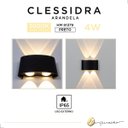 Ver imagem 3 de Arandela Parede Externa Clessidra Led 4w 3000k 2 Fachos Ip65