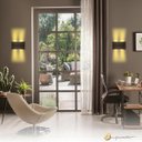 Ver imagem 4 de Arandela Parede Externa Clessidra Led 4w 3000k 2 Fachos Ip65