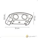 Ver imagem 7 de Arandela Parede Externa Clessidra Led 4w 3000k 2 Fachos Ip65