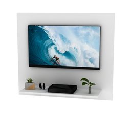 Painel para Tv de até 32 Polegadas 90x78cm Netmobil - Branco - 3