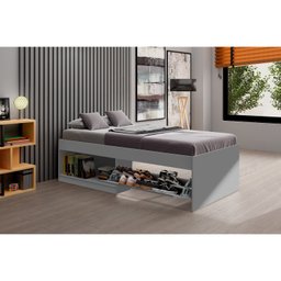 Cama Solteiro com Sapateira e Nicho Laura Yescasa - 3