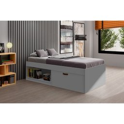 Cama Solteiro com Sapateira e Nicho Laura Yescasa - 6