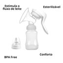Ver imagem 5 de Bomba Mamadeira Tirar Leite Manual 2 em 1