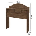Ver imagem 3 de Cabeceira para Cama Box Solteiro 2 Nichos Evelyn Carmolar