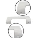 Ver imagem 3 de Kit 2 Puxador Vertical Geladeira Bosch Continental Rsv46 492468