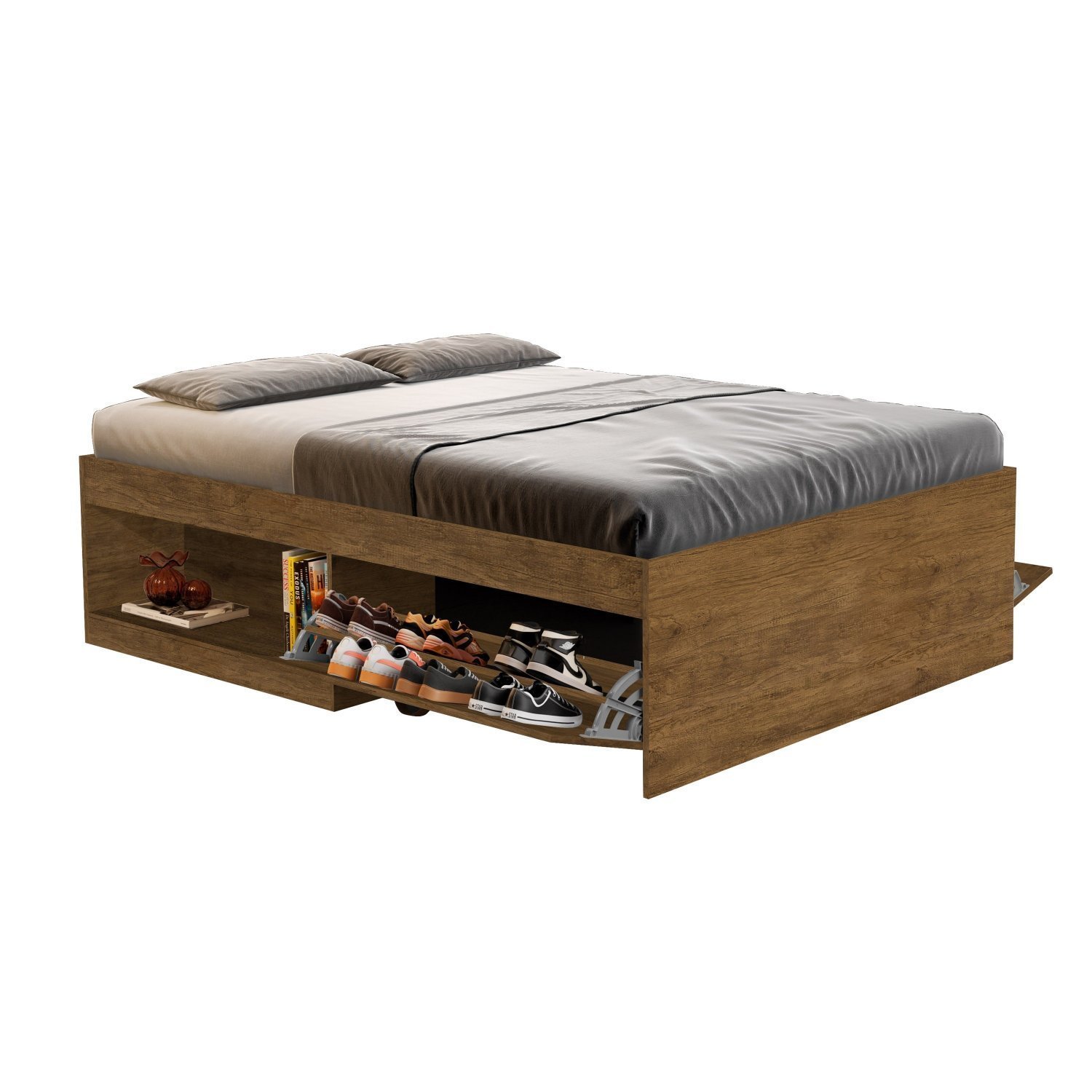 Cama Casal com 2 Sapateiras e 2 Nichos Laura Yescasa - 5