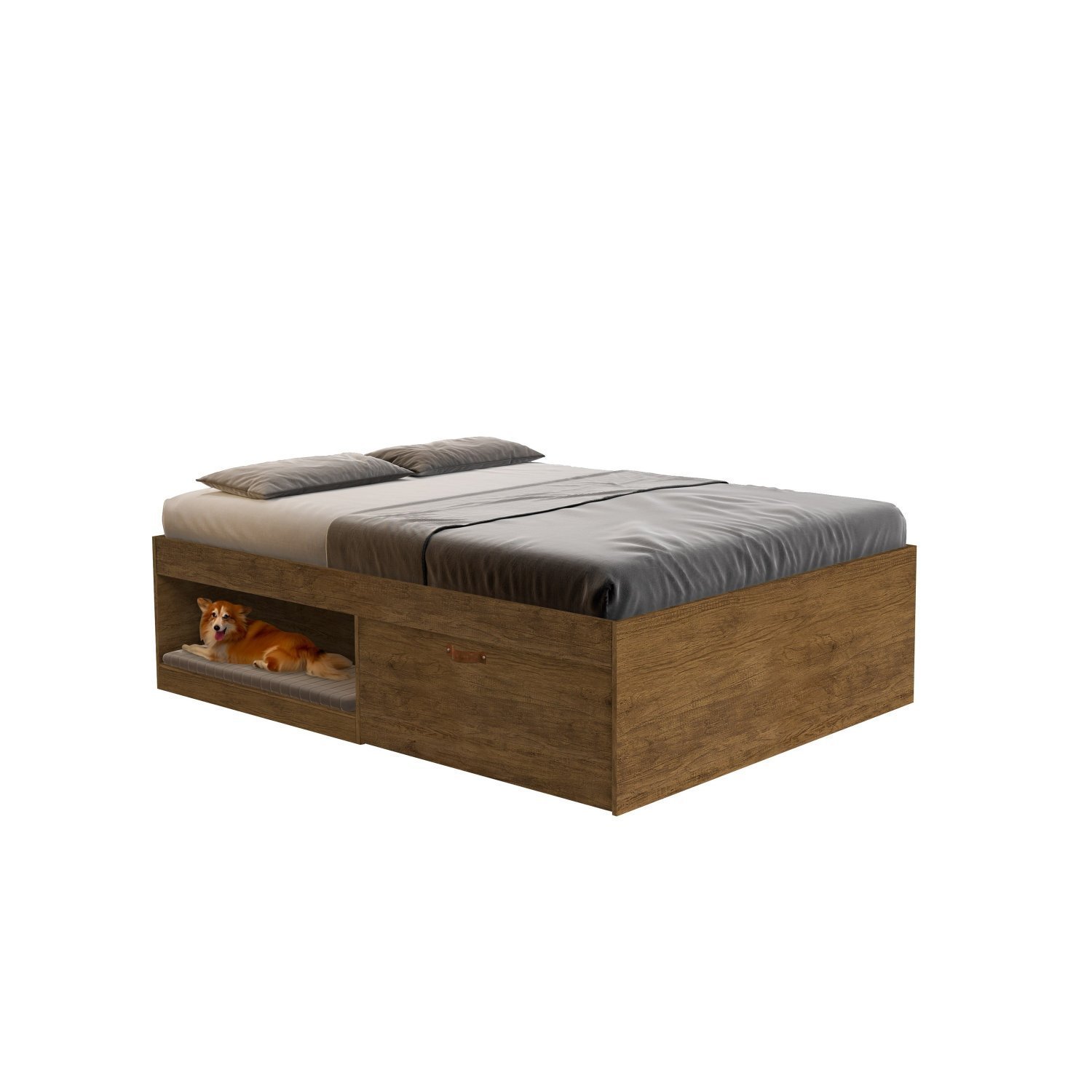 Cama Casal com 2 Sapateiras e 2 Nichos Laura Yescasa - 2