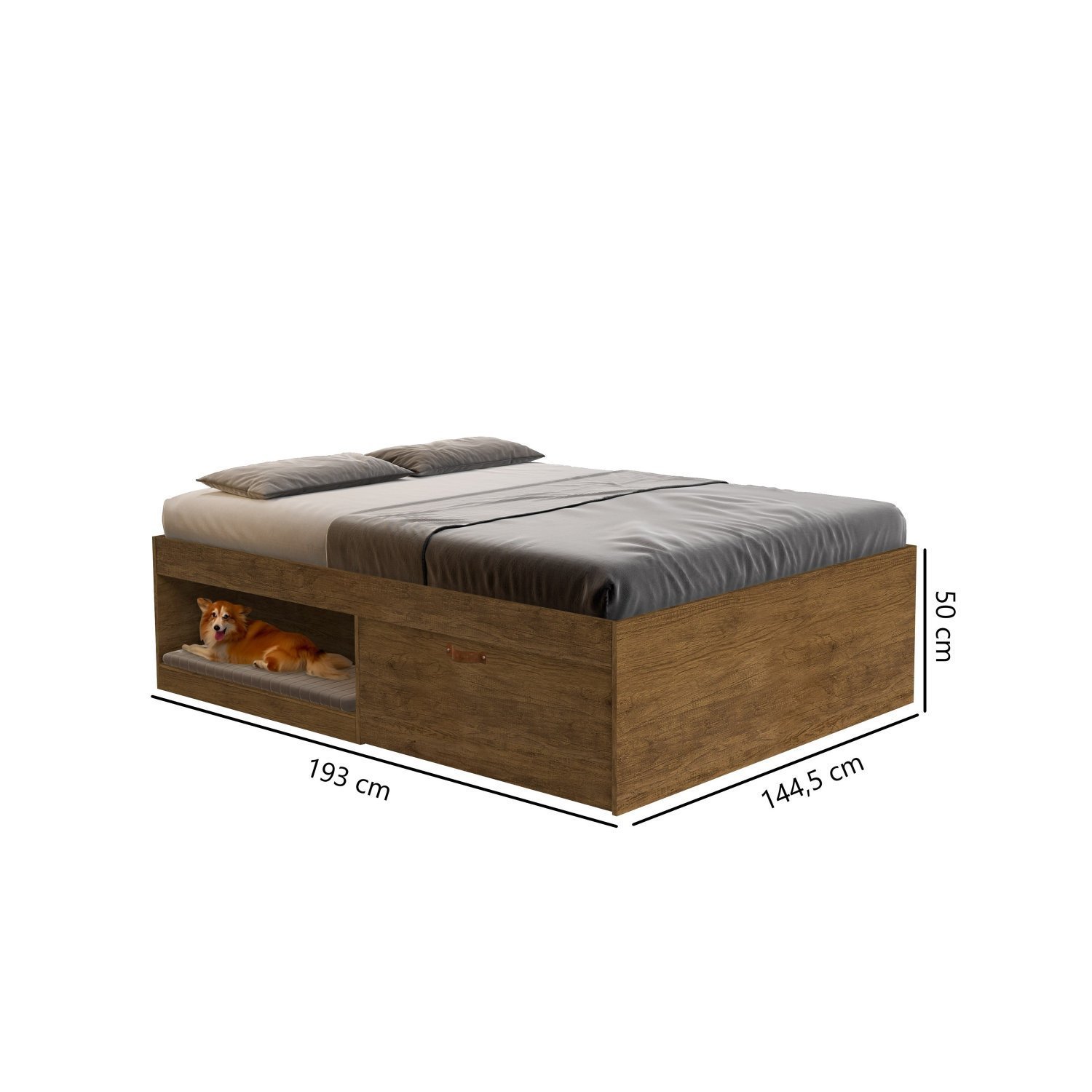 Cama Casal com 2 Sapateiras e 2 Nichos Laura Yescasa - 4