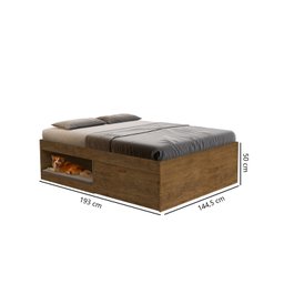 Cama Casal com 2 Sapateiras e 2 Nichos Laura Yescasa - 4
