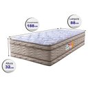 Ver imagem 2 de Colchão Solteiro Ortofirm 88x188x32 Double Face Espuma D33 Dourado