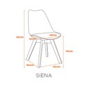 Ver imagem 3 de Kit 2 Cadeiras para Sala de Jantar Saarinen Wood Espresso Móveis Rosa