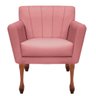 Kit Recamier Sofá Divã Clinica 160 + 2 Poltrona Iza Retro:suede Rose - 4