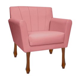 Kit Recamier Sofá Divã Clinica 160 + 2 Poltrona Iza Retro:suede Rose - 5