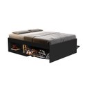 Ver imagem 7 de Cama Casal com 2 Sapateiras e 2 Nichos Laura Yescasa Preto