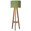 Ver imagem 1 de Luminária de Chão Tripé Celta com Cúpula Abajur Verde/nature