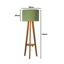 Ver imagem 6 de Luminária de Chão Tripé Celta com Cúpula Abajur Verde/nature