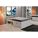 Ver imagem 3 de Cama Casal com 2 Sapateiras e 2 Nichos Laura Yescasa Branco