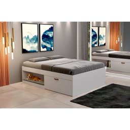 Cama Casal com 2 Sapateiras e 2 Nichos Laura Yescasa - 1