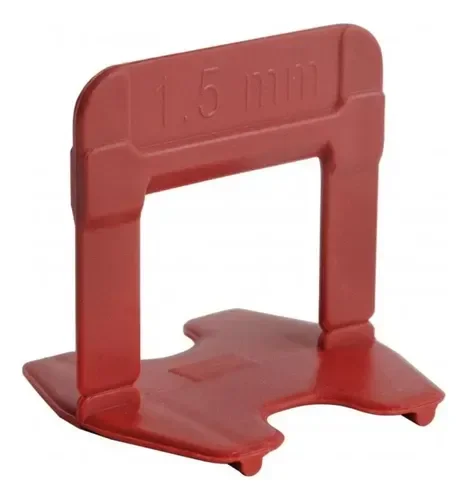Espacador Nivel Piso Porcelanato 1,5mm 500PC Vermelho Cortag