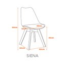 Ver imagem 3 de Kit 4 Cadeiras para Sala de Jantar Saarinen Wood Espresso Móveis