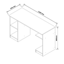 Ver imagem 4 de Escrivaninha Encanto Quarto/escritório - 3 Cores:branco/cinamomo